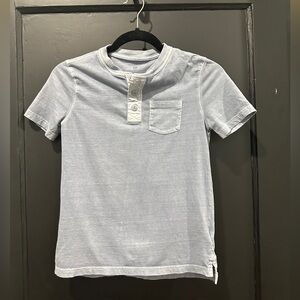 GAP Kids Henley Short Sleeve Tee in Blue - M